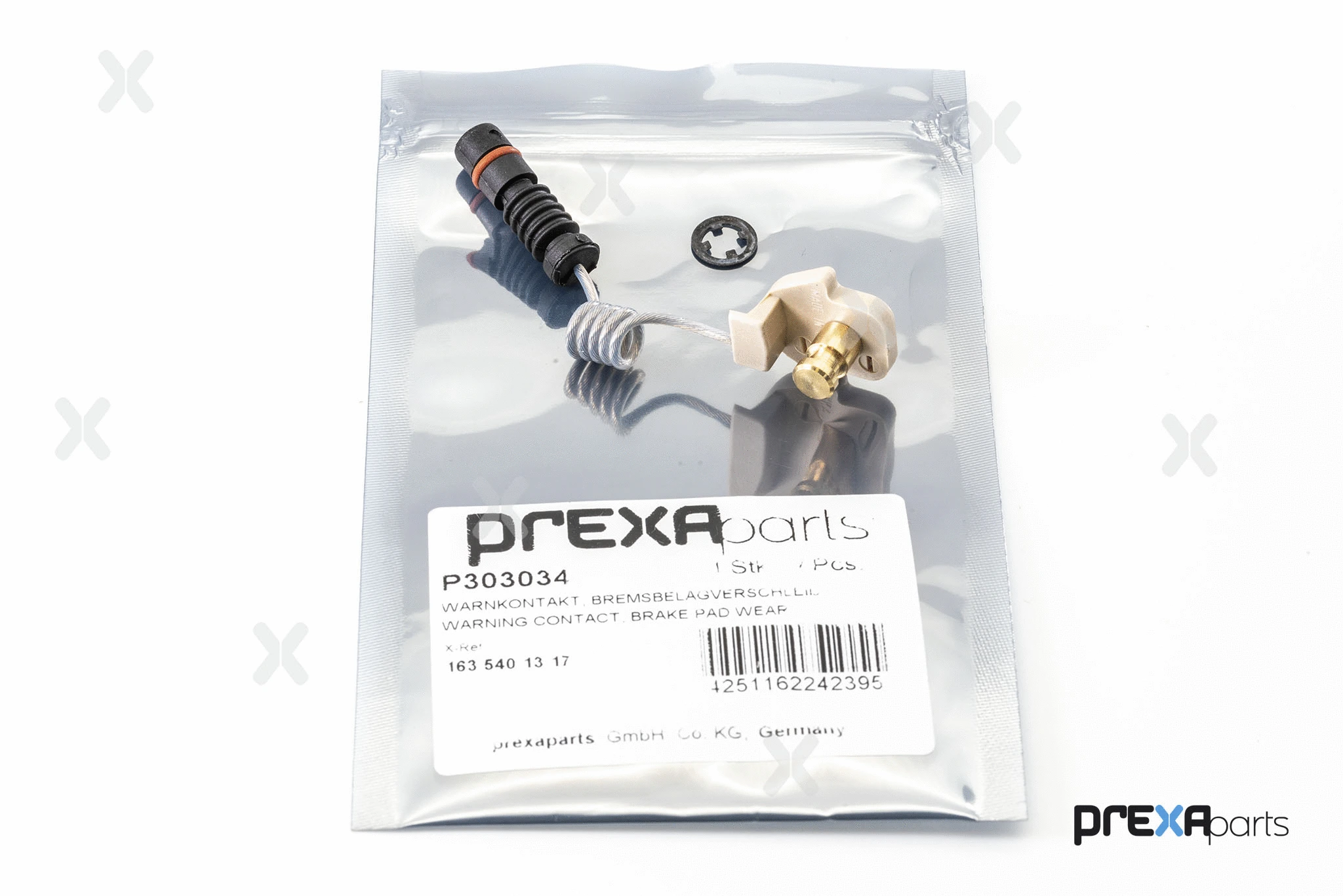 Warning Contact, brake pad wear