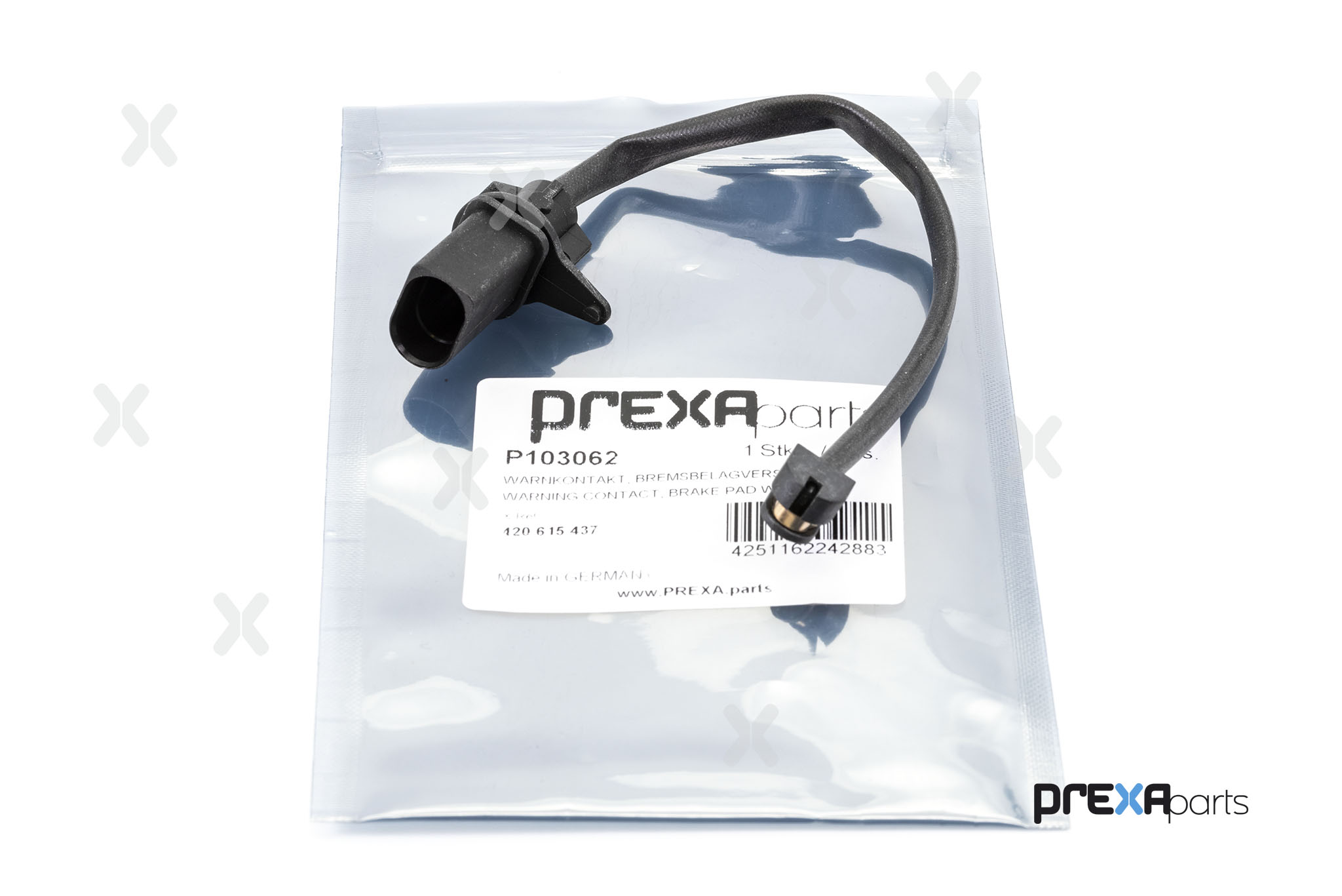 Warning Contact, brake pad wear