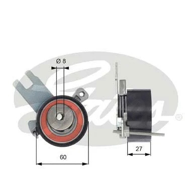 Tensioner Pulley, timing belt (T43172)