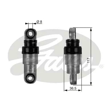 Vibration Damper, V-ribbed belt (T38217)