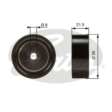 Deflection/Guide Pulley, V-ribbed belt (T36122)