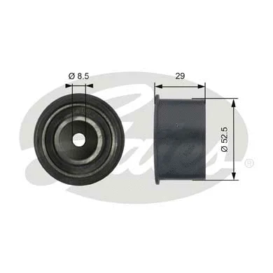 Deflection/Guide Pulley, timing belt (T42084)