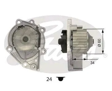 Water Pump, engine cooling (WP0045)