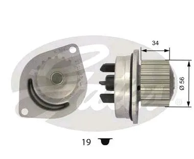 Water Pump, engine cooling (WP0038)