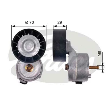 Belt Tensioner, V-ribbed belt (T39139)