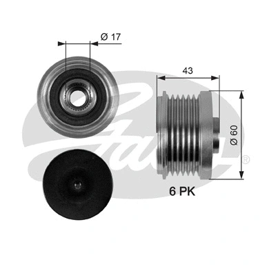 Alternator Freewheel Clutch (OAP7059)