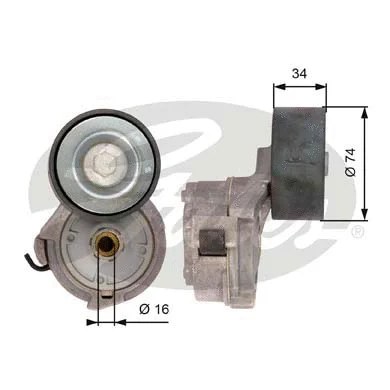 Belt Tensioner, V-ribbed belt (T38559)