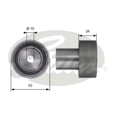 Deflection/Guide Pulley, timing belt (T42104)