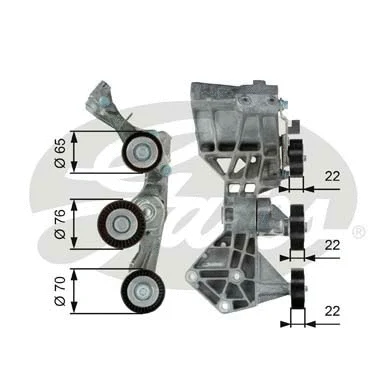 Belt Tensioner, V-ribbed belt (T39064)