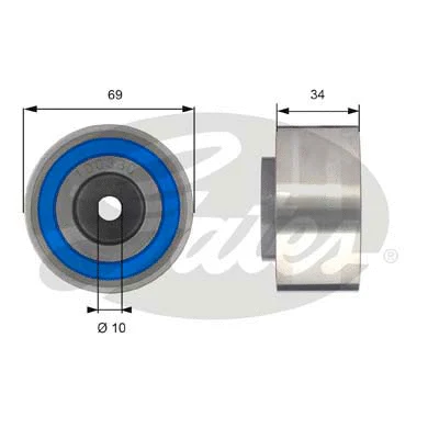 Deflection/Guide Pulley, timing belt (T42233)