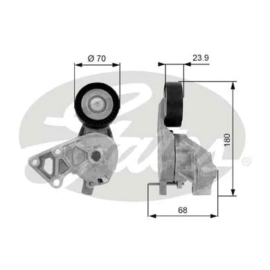 Belt Tensioner, V-ribbed belt (T38307)