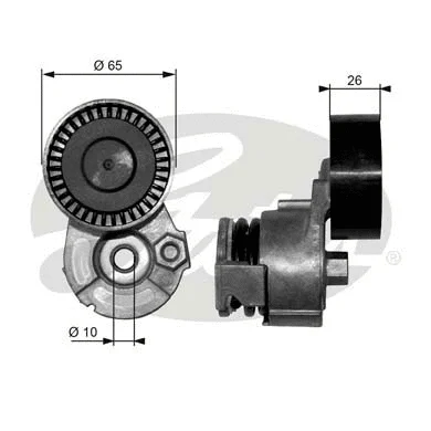 Belt Tensioner, V-ribbed belt (T39009)