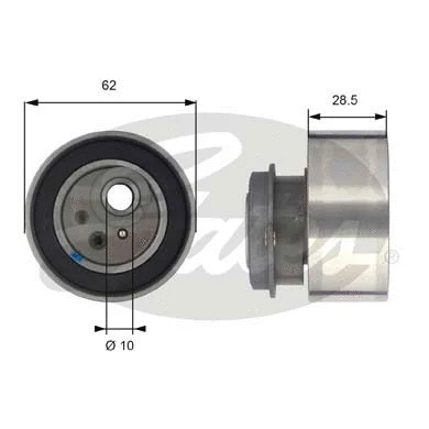 Tensioner Pulley, timing belt (T43087)