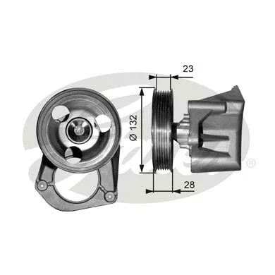 Deflection/Guide Pulley, V-ribbed belt (T36085)