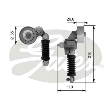 Belt Tensioner, V-ribbed belt (T38481)