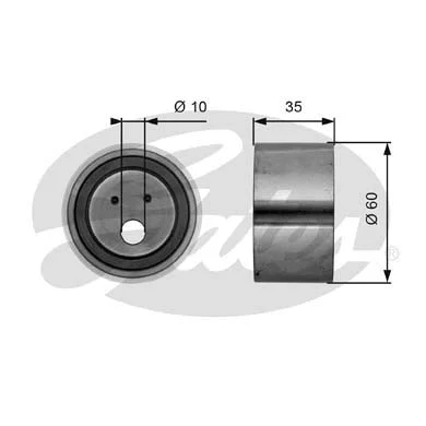 Tensioner Pulley, timing belt (T41039)