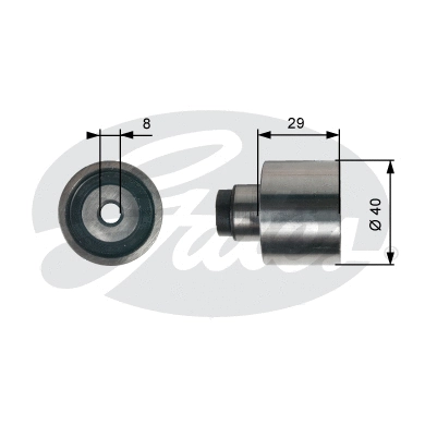 Deflection/Guide Pulley, timing belt (T42309)