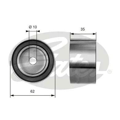 Deflection/Guide Pulley, timing belt (T41002)