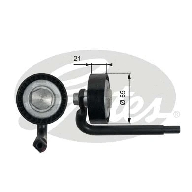 Tensioner Pulley, V-ribbed belt (T39038)