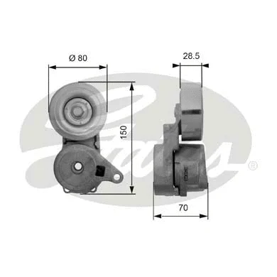 Belt Tensioner, V-ribbed belt (T38413)
