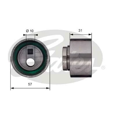 Tensioner Pulley, timing belt (T41134)