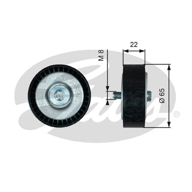 Deflection/Guide Pulley, V-ribbed belt (T36734)