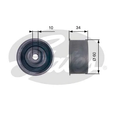 Tensioner Pulley, timing belt (T41087)
