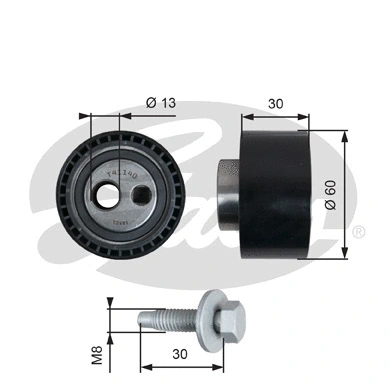 Tensioner Pulley, timing belt (T41140)