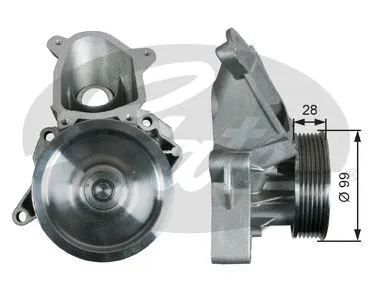 Water Pump, engine cooling (WP0127)