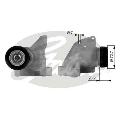 Belt Tensioner, V-ribbed belt (T38316)