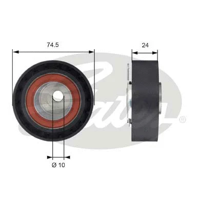 Tensioner Pulley, timing belt (T43116)
