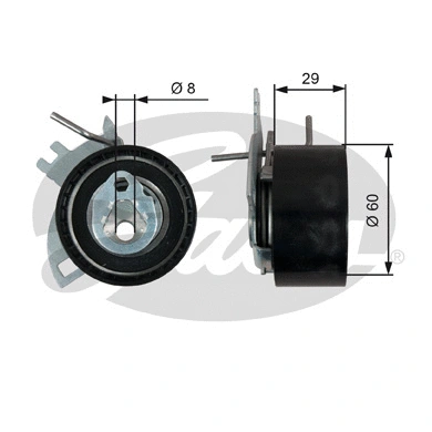 Tensioner Pulley, timing belt (T43246)