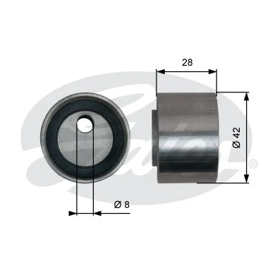 Tensioner Pulley, timing belt (T41305)