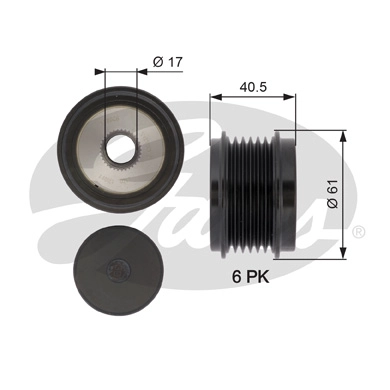 Alternator Freewheel Clutch (OAP7103)
