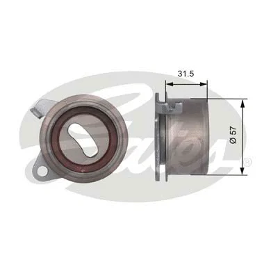 Tensioner Pulley, timing belt (T41244)