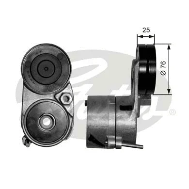 Belt Tensioner, V-ribbed belt (T38193)