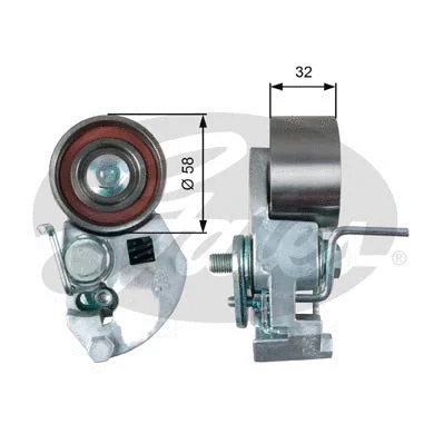 Tensioner Pulley, timing belt (T43133)