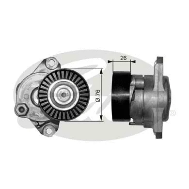 Belt Tensioner, V-ribbed belt (T38319)