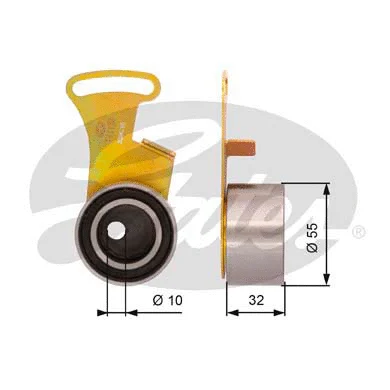 Tensioner Pulley, timing belt (T41169)