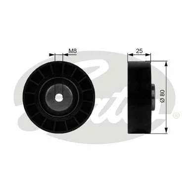 Deflection/Guide Pulley, V-ribbed belt (T38081)