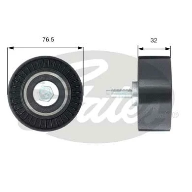 Deflection/Guide Pulley, timing belt (T42201)