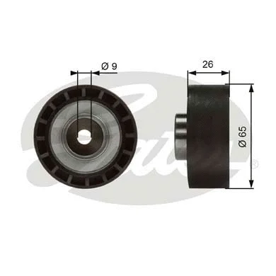Deflection/Guide Pulley, V-ribbed belt (T36383)