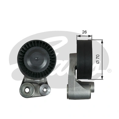 Tensioner Pulley, V-ribbed belt (T39347)