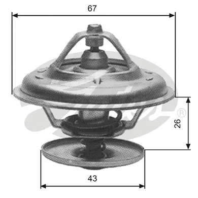 Thermostat, coolant (TH13380G1)