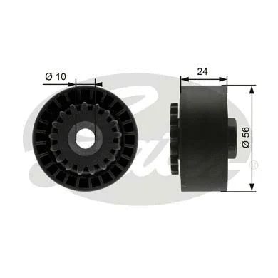 Tensioner Pulley, V-ribbed belt (T39056)