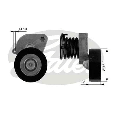Belt Tensioner, V-ribbed belt (T38346)