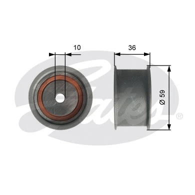 Deflection/Guide Pulley, timing belt (T41227)