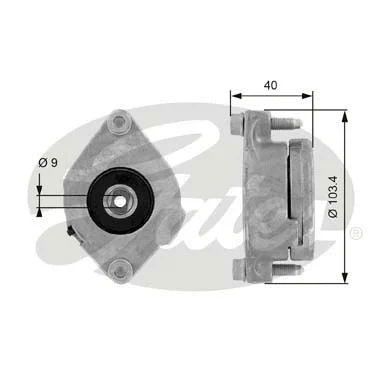 Belt Tensioner, V-ribbed belt (T38147)