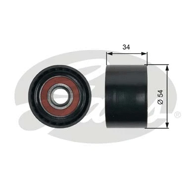Deflection/Guide Pulley, V-ribbed belt (T36453)