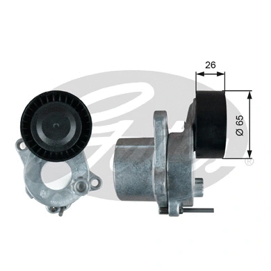 Belt Tensioner, V-ribbed belt (T39386)